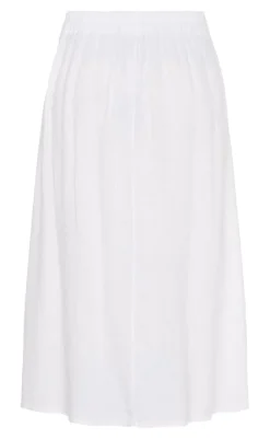 Clearance Nederdel - Leona - Optical White Nederdele