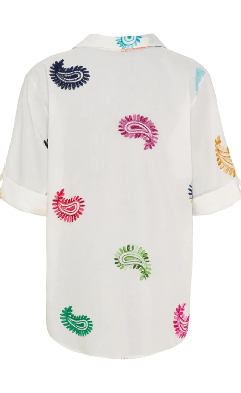 Sale Skjorte - Ester - White Multi Cashmere Skjorter