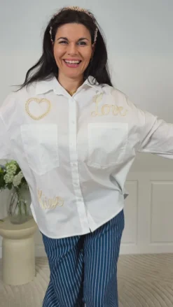 Clearance Skjorte - Carine - White Skjorter