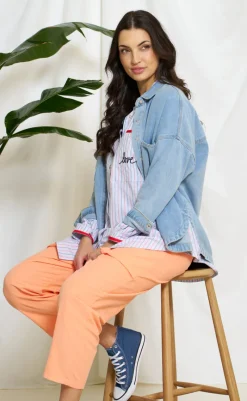 Online Skjorte - Ivana - Blue Denim Skjorter