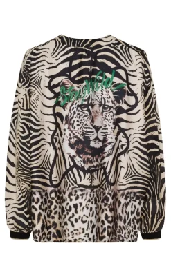 New Skjorte - Veronique - Nero Zebra Skjorter