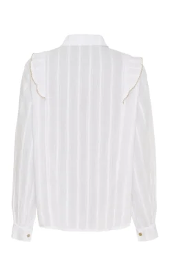Online Skjorte - Laurette - White/Beige Skjorter