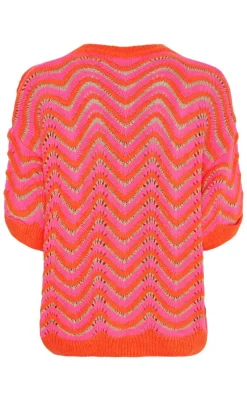 Clearance Strik - Alphonsine - Orange Striktrøjer & Sweat