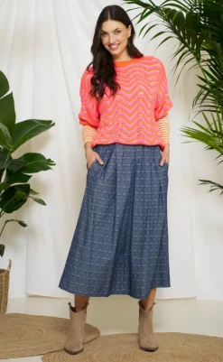 Clearance Strik - Alphonsine - Orange Striktrøjer & Sweat