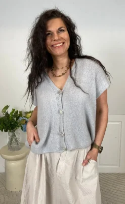 Online Strik - Cassia Knit - Light Grey Striktrøjer & Sweat