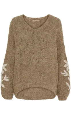 Discount Strik - Iria - Light Camel Striktrøjer & Sweat