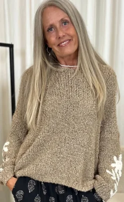 Discount Strik - Iria - Light Camel Striktrøjer & Sweat