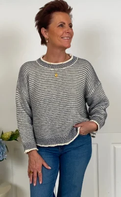 Best Strik - Melinda - Grigio/Tempesta Striktrøjer & Sweat