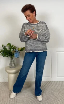 Best Strik - Melinda - Grigio/Tempesta Striktrøjer & Sweat