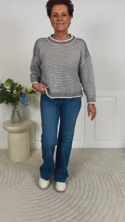 Best Strik - Melinda - Grigio/Tempesta Striktrøjer & Sweat