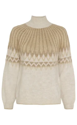 Sale Striktrøje - Gaelle - Beige Striktrøjer & Sweat