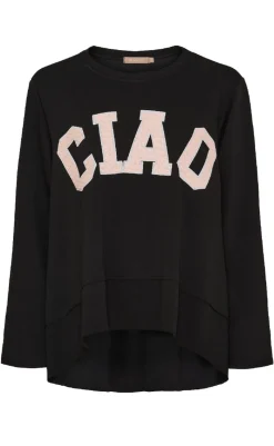 Sweatshirt - Charline - Black Striktrøjer & Sweat