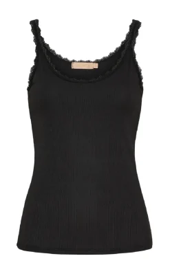 Hot Top - Noelie - Black T-shirts & Toppe