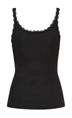 Hot Top - Noelie - Black T-shirts & Toppe