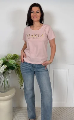 New T-shirt - Jeanette -  Old Rose T-shirts & Toppe