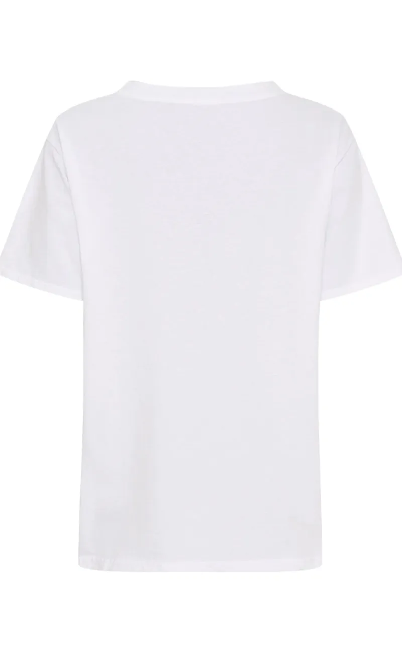 New T-shirt - Inge - White Peach T-shirts & Toppe