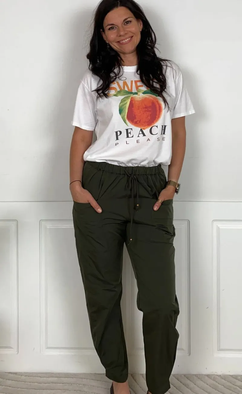 New T-shirt - Inge - White Peach T-shirts & Toppe