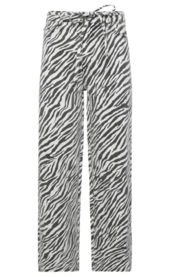 Outlet Jeans - Adanna Zebra - Black Bukser & Jeans