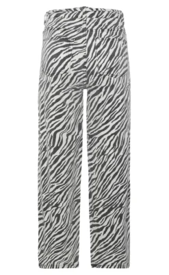 Outlet Jeans - Adanna Zebra - Black Bukser & Jeans