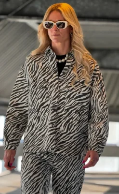 Outlet Jeans - Adanna Zebra - Black Bukser & Jeans