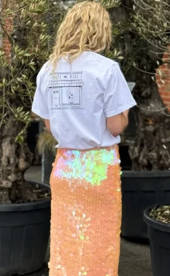 Online Nederdel - Lubinu - Cadmium Orange Nederdele