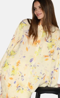 Hot Skjorte - Lenora - Pastel Yellow Skjorter