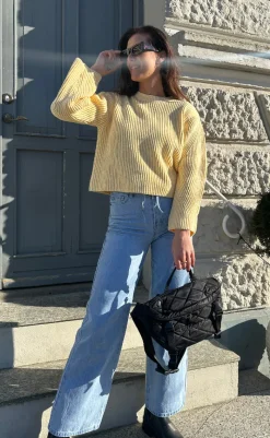 Best Striktrøje - Colina Jumper - Pastel Yellow Striktrøjer & Sweat