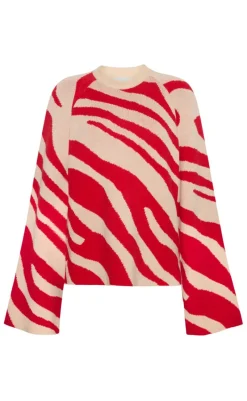 Online Striktrøje - Dania - Fiery Red Striktrøjer & Sweat