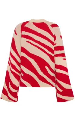 Online Striktrøje - Dania - Fiery Red Striktrøjer & Sweat