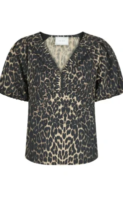 Hot Bluse - Irina - Leopard Bluser