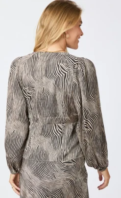 Best Bluse - Istana Floating Wave - Dark Sand Bluser