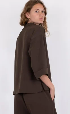 Online Bluse - Luma - Brown Bluser