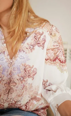 Discount Bluse - Roselle Artist - Ivory Bluser