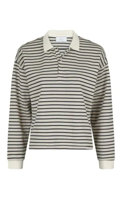 Best Bluse - Sara Stripe - Sand Bluser