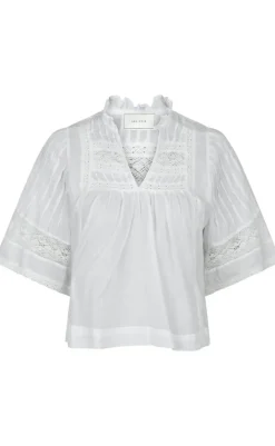Outlet Bluse - Siama S Voile - White Bluser