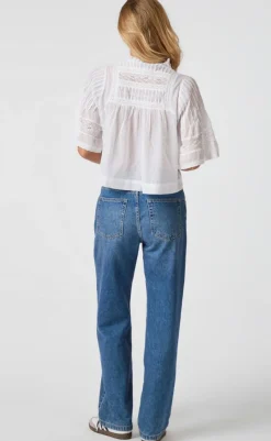 Outlet Bluse - Siama S Voile - White Bluser