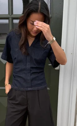 Clearance Bluse - Spenda - Dark Blue Bluser