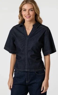 Clearance Bluse - Spenda - Dark Blue Bluser