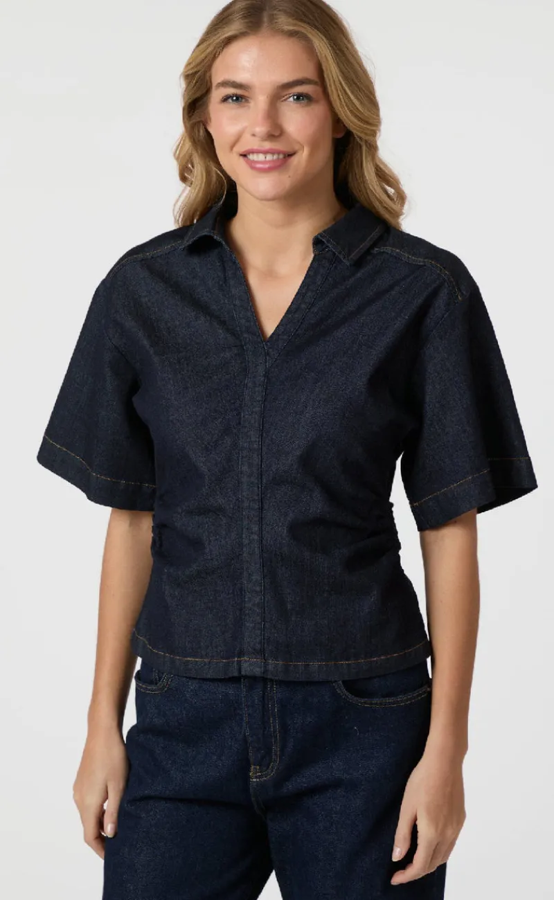 Clearance Bluse - Spenda - Dark Blue Bluser