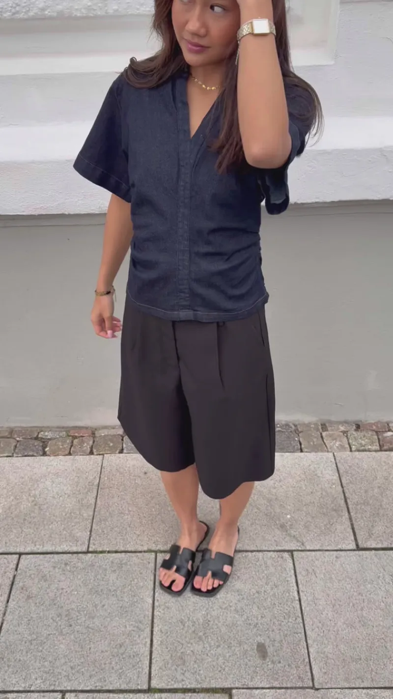 Clearance Bluse - Spenda - Dark Blue Bluser