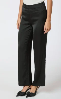 Bukser - Debra Heavy Sateen - Black Bukser & Jeans