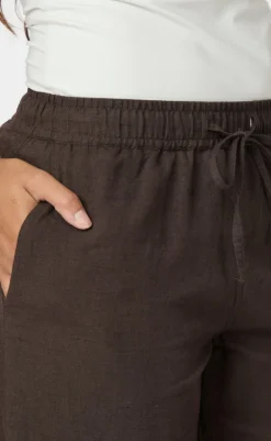 Sale Bukser - Sonar Linen - Dark Brown Bukser & Jeans