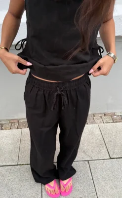 Best Bukser - Sonar Linen - Black Bukser & Jeans