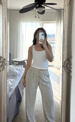 Discount Bukser - Sonar Linen - Sand Bukser & Jeans