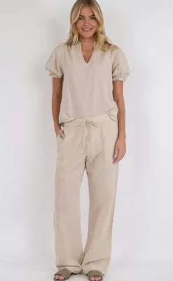 Discount Bukser - Sonar Linen - Sand Bukser & Jeans