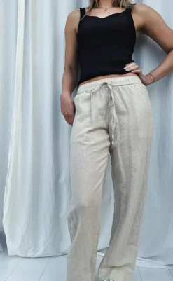 Discount Bukser - Sonar Linen - Sand Bukser & Jeans