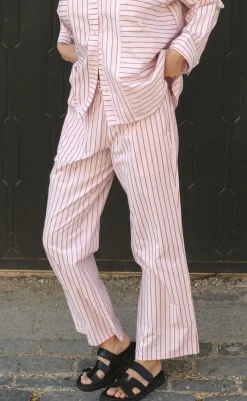 Discount Bukser - Sonar Multi Stripes - Light Pink Bukser & Jeans