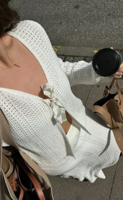 New Cardigan - Bates - White Cardigans