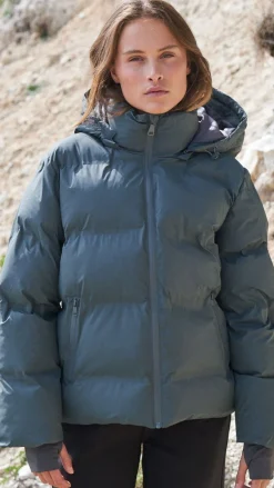 Hot Jakke - Fox Puffer - Smoke Green Jakker & Frakker|Alt Overtøj