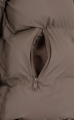 New Jakke - Fox Puffer - Dark Taupe Jakker & Frakker|Alt Overtøj